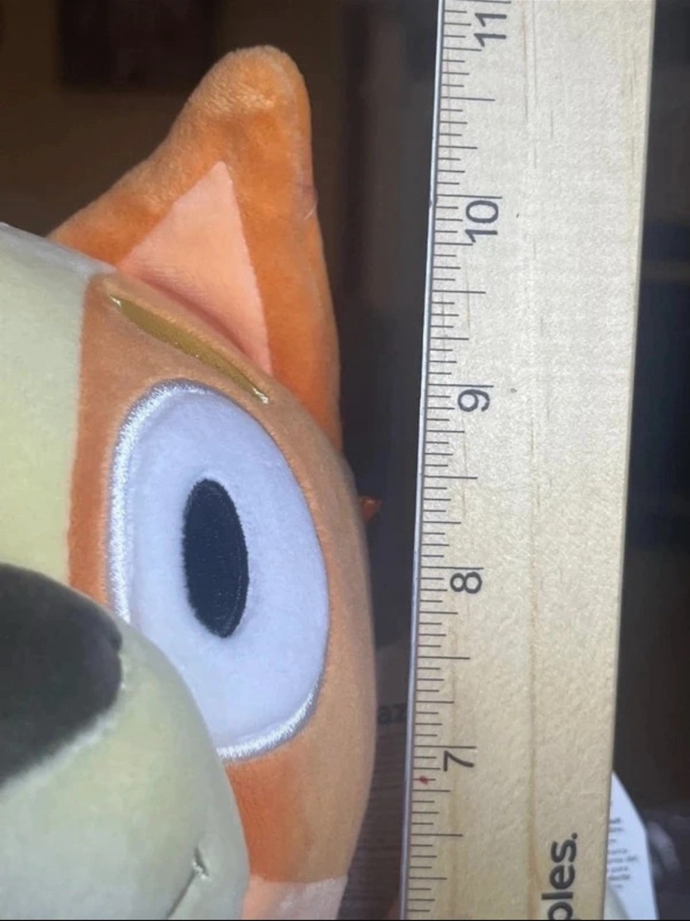 Bingo 11” HugMees by Squishmallows Plush from Disney Store - Bluey - Picture 6 of 6